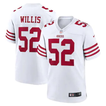 mens nike patrick willis white san francisco 49ers retired 